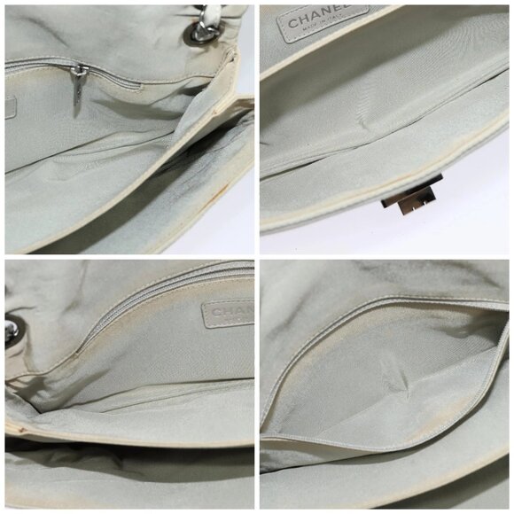 CHANEL Chain Shoulder Bag Nylon Gray CC Auth bs25857 - Picture 15 of 16